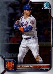 2022 Bowman Chrome Base Set Pete Alonso #11 card