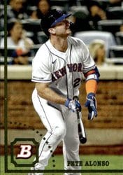 2022 Bowman Heritage Base Set Pete Alonso #1 card