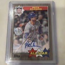 2022 Topps 1987 Topps Baseball All-Star Autographs Pete Alonso #87ASA-PA card