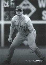 2022 Topps Black & White Base Set Pete Alonso #24 card