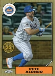 2022 Topps Chrome 1987 Topps Pete Alonso #87BC-10 card