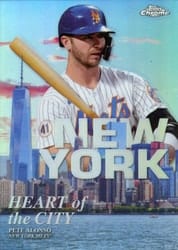 2022 Topps Chrome Heart of the City Pete Alonso #HOC-4 card