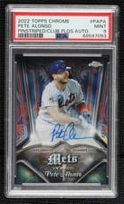 2022 Topps Chrome Pinstriped Autographs Pete Alonso #PA-PA card
