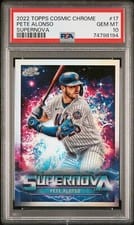 2022 Topps Cosmic Chrome Supernova Pete Alonso #SN-17 card
