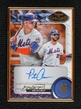 2022 Topps Gold Label Framed Autographs Pete Alonso #FA-PA card
