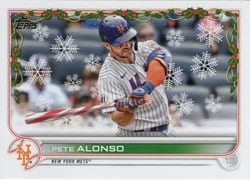 2022 Topps Holiday Base Set Pete Alonso #HW65b card