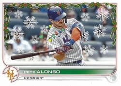 2022 Topps Holiday Base Set Pete Alonso #HW65c card
