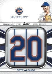 2022 Topps Player Number Jersey Medallions Pete Alonso #JNM-PA card