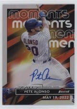 2023 Finest Moments Autographs Pete Alonso #FMA-PA card
