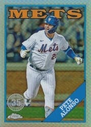 2023 Topps Chrome 1988 Topps Pete Alonso #88BC-6 card