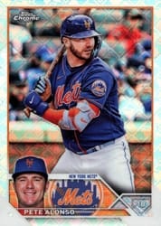 2023 Topps Chrome Logofractor Edition Base Set Pete Alonso #75 card