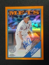 2023 Topps Chrome Update 1988 Topps Baseball Autographs Pete Alonso #88CA-PA card