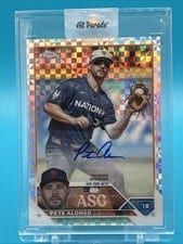2023 Topps Chrome Update 2023 All-Star Game Autograph Pete Alonso #ASGA-PA card