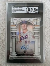 2023 Topps Tribute Olympus Autographs Pete Alonso #OA-PA card