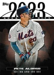 2024 Topps 2023 Greatest Hits Pete Alonso #23GH-21 card