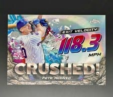2024 Topps Chrome Update Crushed! Pete Alonso #CR-18 card