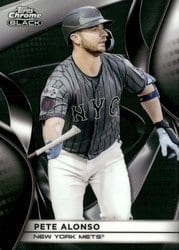 2025 Topps Chrome Black Base Set Pete Alonso #78 card
