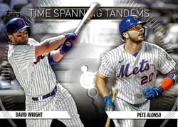 2023 Topps Update Time-Spanning Tandems Pete Alonso / David Wright #TS-16 card
