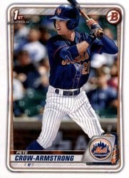 2020 Bowman Draft Base Set Pete Crow-Armstrong #BD-72 card