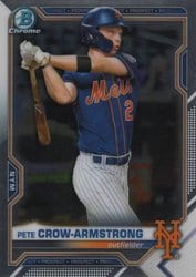 2021 Bowman Chrome Prospects Pete Crow-Armstrong #BCP-22 card