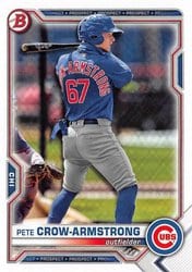 2021 Bowman Draft Base Set Pete Crow-Armstrong #BD-12 card