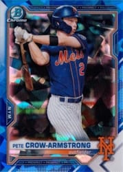 2021 Bowman Sapphire Edition Base Set Pete Crow-Armstrong #BCP-22 card