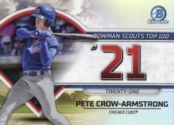 2023 Bowman Bowman Scouts Top 100 Pete Crow-Armstrong #BTP-21 card