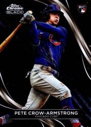 2024 Topps Chrome Black Base Set Pete Crow-Armstrong #96 card