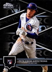 2024 Topps Chrome Black Base Set Pete Crow-Armstrong #96 card