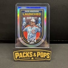 2025 Topps Cosmic Chrome Launched into Orbit Pete Crow-Armstrong #LIO-29 card