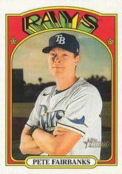 2021 Topps Heritage Base Set Pete Fairbanks #105 card
