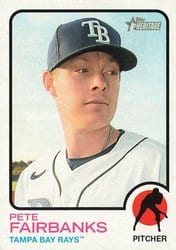 2022 Topps Heritage Base Set Pete Fairbanks #462 card