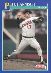 1991 Score Base Set Pete Harnisch #492 card