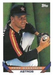 1993 Topps Base Set Pete Harnisch #195 card