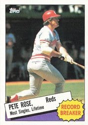1985 Topps Base Set Pete Rose #6 card