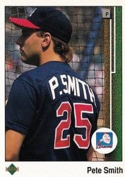 1989 Upper Deck Base Set Pete Smith #412 card