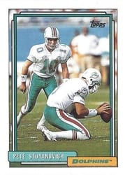 1992 Topps Base Set Pete Stoyanovich #27 card