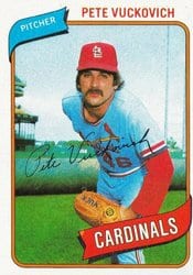 1980 Topps Base Set Pete Vuckovich #57 card