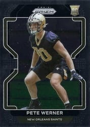 2021 Panini Prizm Base Set Pete Werner #391 card