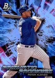 2018 Bowman Platinum Prismatic Prodigies Peter Alonso #PPP-25 card