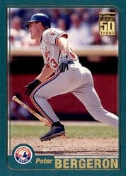2001 Topps Base Set Peter Bergeron #54 card