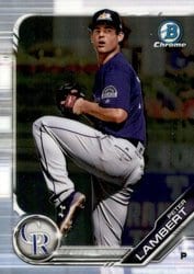 2019 Bowman Chrome Prospects Peter Lambert #BCP-136 card