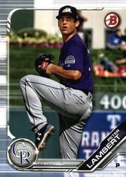 2019 Bowman Prospects Peter Lambert #BP-136 card