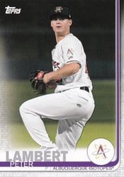 2019 Topps Pro Debut Base Set Peter Lambert #62 card