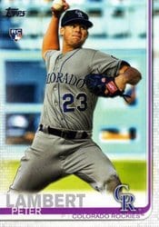 2019 Topps Update Base Set Peter Lambert #US73 card
