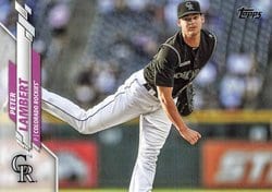 2020 Topps Update Base Set Peter Lambert #U-253 card