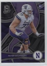 2023 Panini Chronicles Draft Picks Spectra Peter Skoronski #96 card