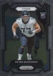 2023 Panini Prizm Base Set Peter Skoronski #395 card