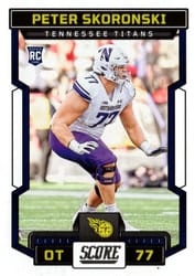2023 Score Base Set Peter Skoronski #397 card