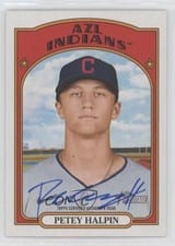 2021 Topps Heritage Minor League Real One Autographs Petey Halpin #ROA-PH card